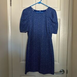 NWT Banana Republic Blue Puff-Sleeve Dress